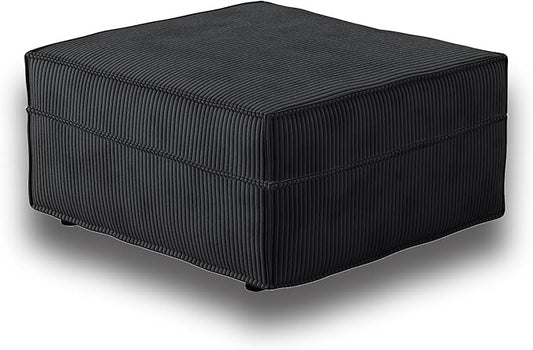 HOOOWOOO Modular Sectional Sofa Couch,Matching Free Combination Cloud Couch Ottoman Chair(Black Corduroy)