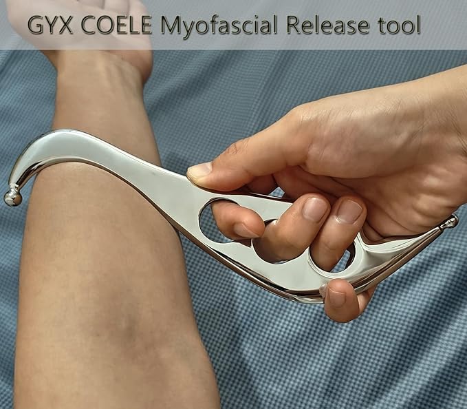 Professional Muscle Scraper Tool Set, Stainless Steel IASTM Tools with Case, 4-Piece Scraping Tool Physical Therapy Massage Set