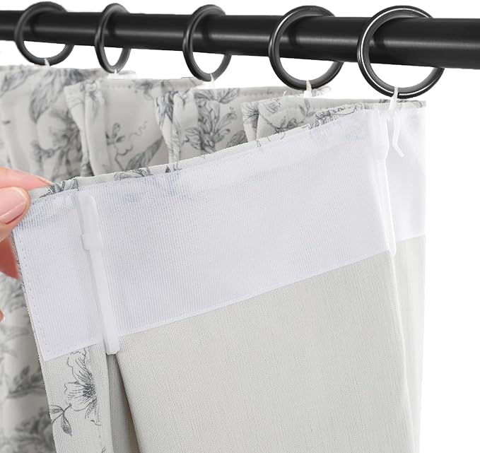 Pinch Pleated Vintage Floral Curtains - Room Darkening Drapes for Bedroom Living Room.2 Panels,60 Inches Wide 90 Inches Long
