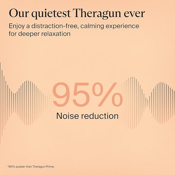 TheraGun Therabody Sense Percussion Massage Gun - Deep Tissue Personal Massager with Preloaded Routines for Stress Relief, Pain Relief & Muscle Soreness in Neck, Back, Leg, Knee, and Shoulder (White)