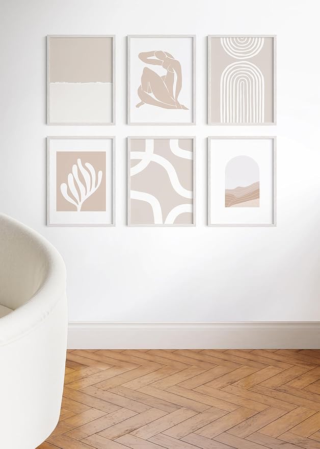 HAUS AND HUES Standalone White Oak Frame Set of 6-18x24