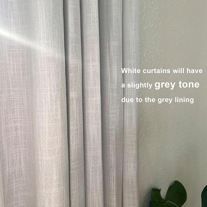 Vision Home White Pinch Pleated Full Blackout Curtains 60 inch Wide Thermal Insulated Window Panels 102 inch for Bedroom Living Room Darkening Pinch Pleat Drapes with Hooks Back Tab 60" Wx102 Lx1