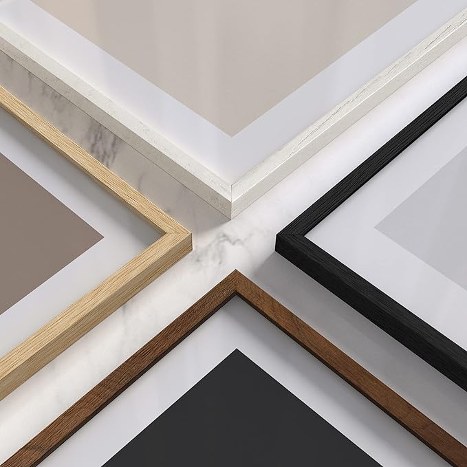 HAUS AND HUES Standalone White Oak Frame Set of 6-18x24