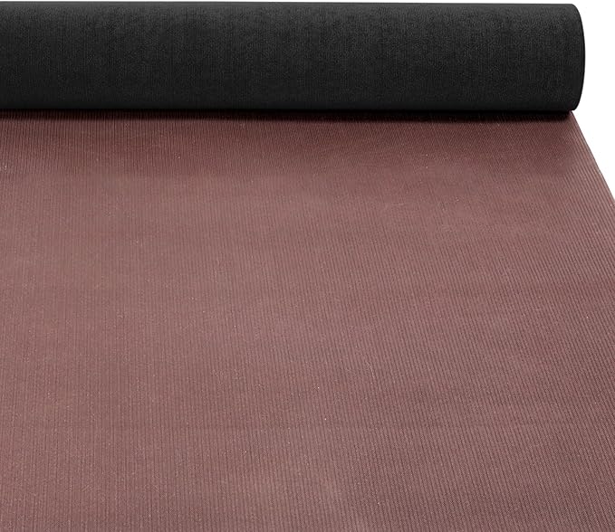 Marine Carpet, 5 FT x 25 FT Black Indoor/Outdoor Rug, 0.2" Thick, Non-Slip, Waterproof