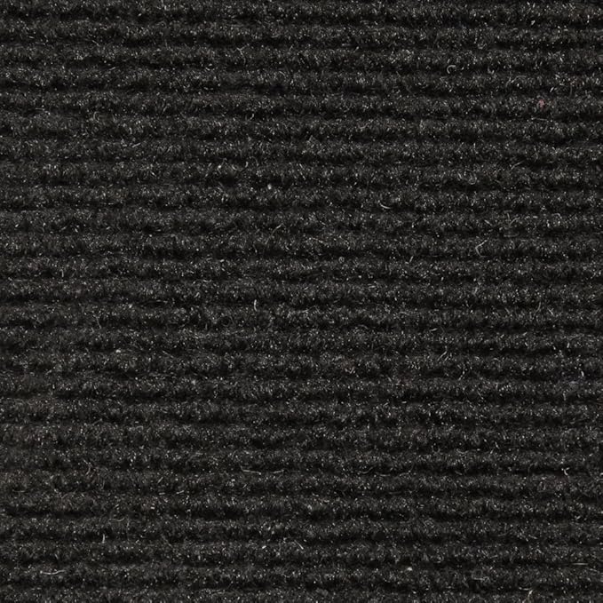 House, Home and More Indoor Outdoor Carpet with Rubber Marine Backing - Black - 6 Feet x 20 Feet - Durable, UV-Resistant - Adds Color and Comfort to Your Deck, Patio or Other Outdoor Rug Space.