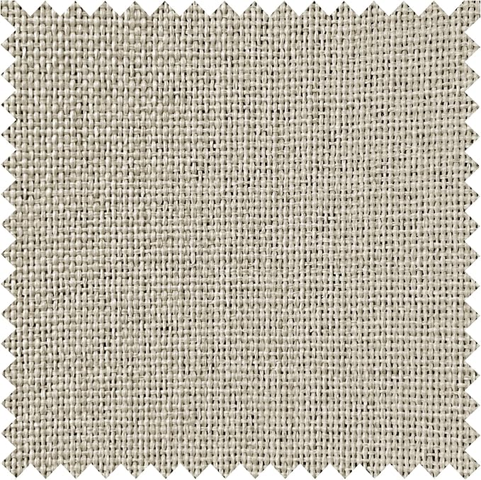 Macochico 100”Wx102”L 100% Blackout Pinch Pleated Linen Curtains for Sliding Door Bedroom Living Room Farmhouse Thermal Insulated Ivory White Burlap Drapes with Tieback 1 Panel Shabby Chic Style