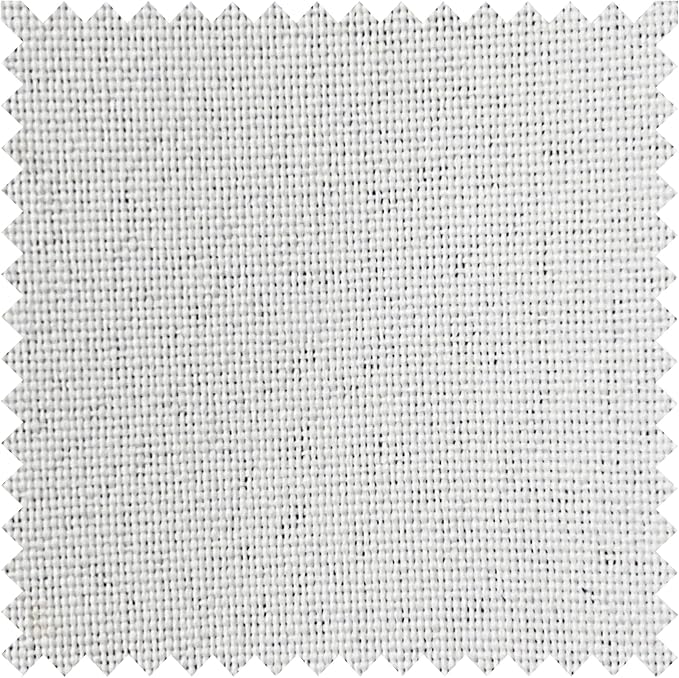 Macochico Pinch Pleated 100% Blackout Curtains Greyish White Linen Curtains for Bedroom Living Room Farmhouse Thermal Insulated Window Panels Pleated Curtains with Hooks and Tieback 52”Wx72”L 1 Panel