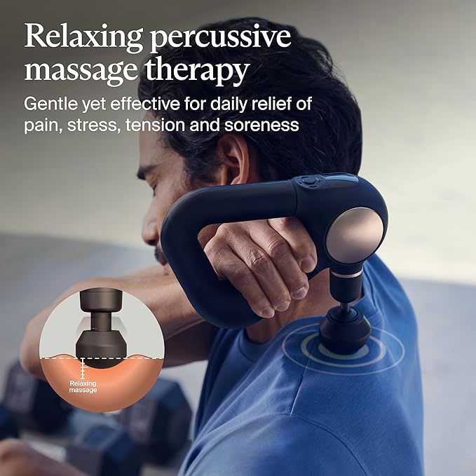 TheraGun Sense by Therabody - Deep Tissue Massage Gun with Preloaded Routines for Stress Relief, Pain Relief & Muscle Soreness in Neck, Back, Leg, Knee, and Shoulder (Black)