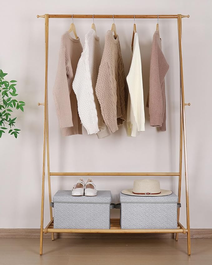 WUIKE Foldable Storage Bins with Lids, Storage Boxes with Handles, Closet Shelf Organizer, Fabric Storage Baskets for Bedroom, Decorative Storage Containers, Large, Ash Gray, 3-Pack