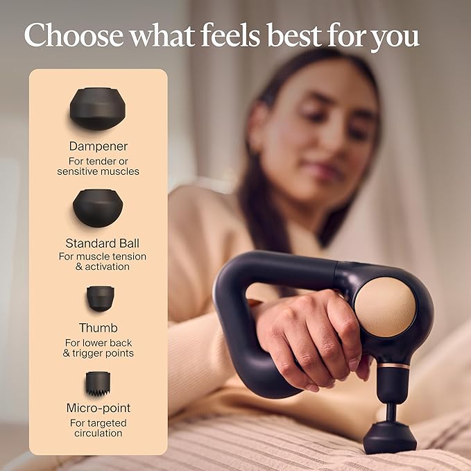 TheraGun Sense by Therabody - Deep Tissue Massage Gun with Preloaded Routines for Stress Relief, Pain Relief & Muscle Soreness in Neck, Back, Leg, Knee, and Shoulder (Black)