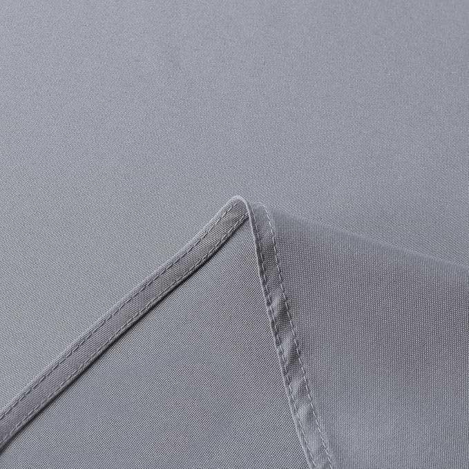 sancua Rectangle Tablecloth - 54 x 78 Inch - Stain and Wrinkle Resistant Washable Polyester Table Cloth, Decorative Fabric Table Cover for Dining Tables, Buffet Parties and Camping, Light Grey