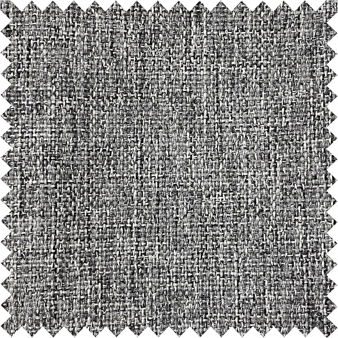 Macochico 52”Wx96”L 100% Blackout Curtains for Bedroom Living Room Nursery Natural Grey Pinch Pleated Linen Curtains Farmhouse Burlap Drapes Thermal Window Panels with Hooks and Tieback 1 Panel