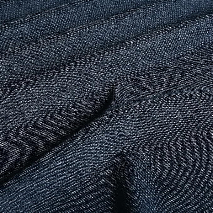 Vision Home Navy Blue Pinch Pleated Full Blackout Curtains Linen Blended Room Darkening Curtain Panels 95 inch for Living Room Bedroom Thermal Insulated Pinch Pleat Drapes with Hooks 8FT 40" Wx95 Lx2