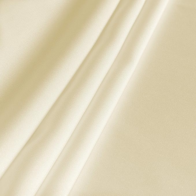 sancua Rectangle Tablecloth - 60 x 102 Inch - Stain and Wrinkle Resistant Washable Polyester Table Cloth, Decorative Fabric Table Cover for Dining Tables, Buffet Parties and Camping, Beige
