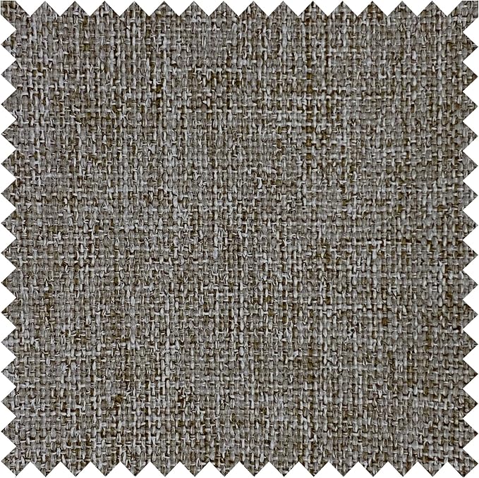Macochico Light Brown 100% Blackout Linen Curtains 96 Inches Long Pinch Pleated Curtains for Bedroom Living Room Nursery Farmhouse Insulated Sound Reducing Drapery with Tieback 84”Wx96”L 1 Panel