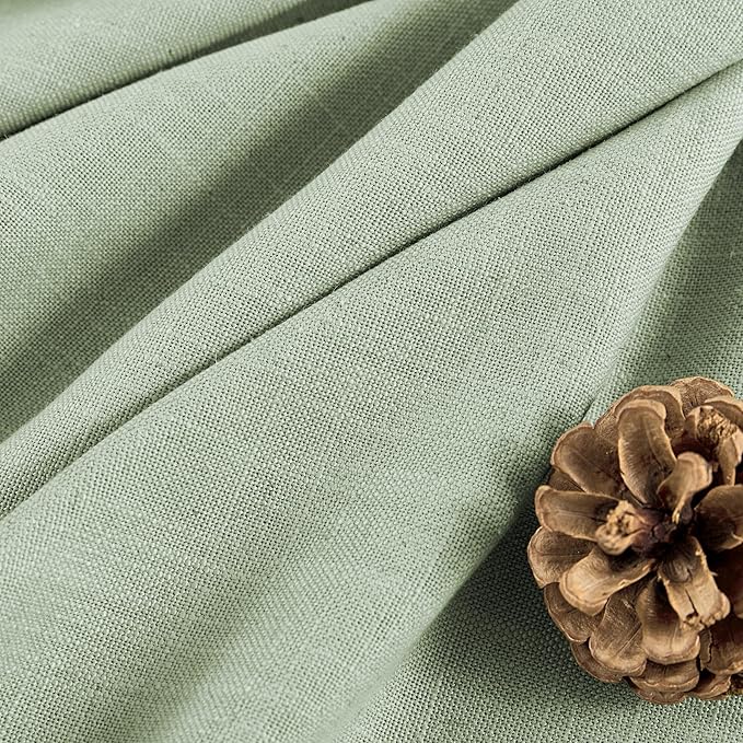 Joydeco Sage Green Curtains for Living Room, 96 Inch Curtains 2 Panel Set, Light Filtering Curtains 96 Inches Long, Living Room Curtains 2 Panel Sets