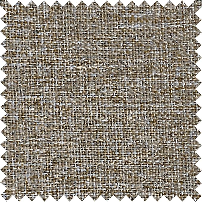 Macochico Pinch Pleated Blackout Curtains 102 Inches Long 100% Blackout Natural Linen Drapes for Bedroom Living Room Windows Farmhouse Burlap Curtains with Tieback 52”Wx102”L Taupe 1 Panel