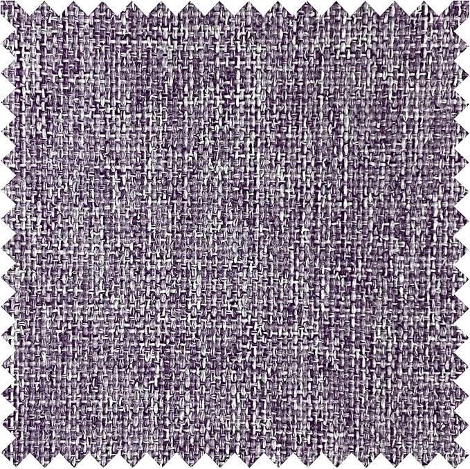 Macochico 100”Wx96”L Pinch Pleated 100% Blackout Linen Curtains Thermal Sliding Curtains for Bedroom Living Room Sliding Glass Door Farmhouse Shabby Chic Violet Drapery with Tieback 1 Panel