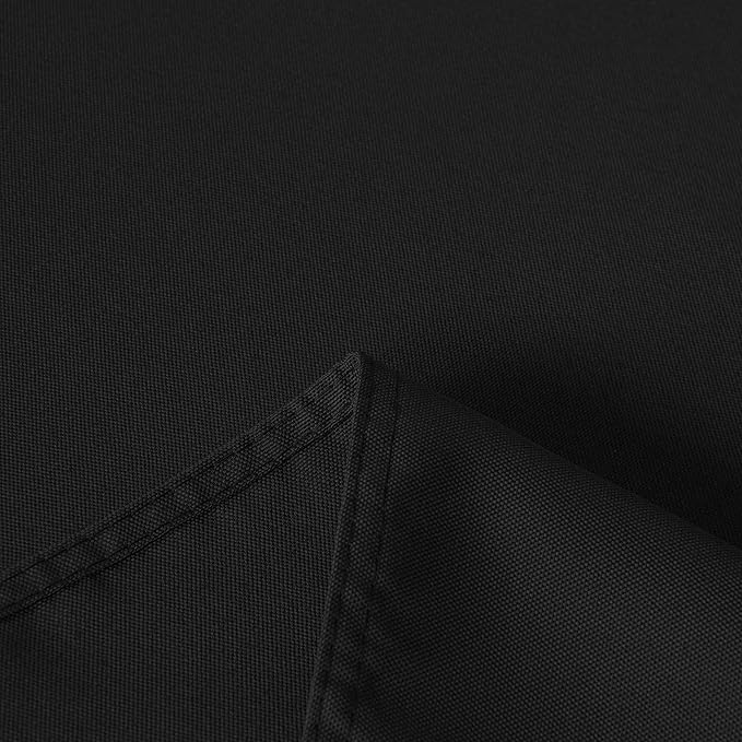 sancua Rectangle Tablecloth - 60 x 84 Inch - Stain and Wrinkle Resistant Washable Polyester Table Cloth, Decorative Fabric Table Cover for Dining Tables, Buffet Parties and Camping, Black