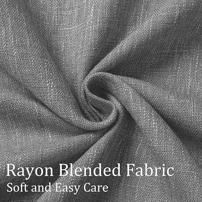 Vision Home Charcoal Grey Full Blackout Curtains Pinch Pleated Room Darkening Window Curtains 95 inch for Living Room Bedroom Thermal Insulated Pinch Pleat Drapes with Hooks Back Tab 2 Panel 40"Wx95"L