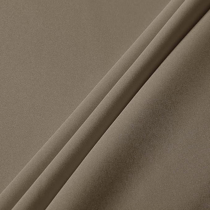 sancua Square Tablecloth - 60 x 60 Inch - Stain and Wrinkle Resistant Washable Polyester Table Cloth, Decorative Fabric Table Cover for Dining Tables, Buffet Parties and Camping, Taupe